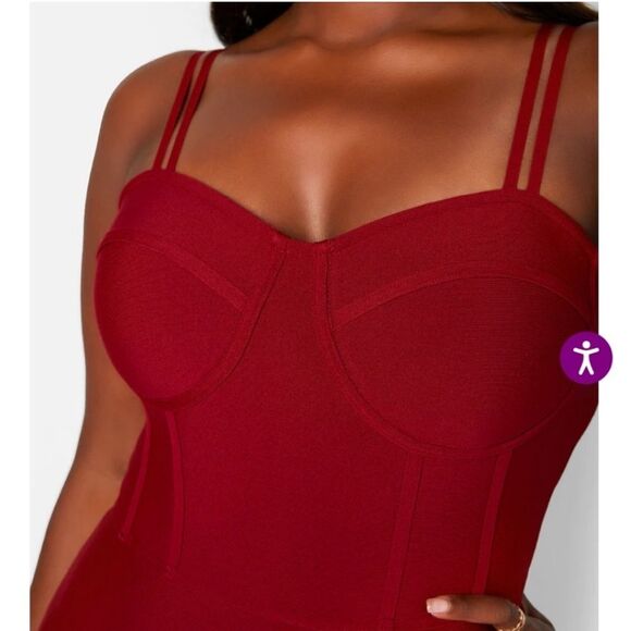 Rebdolls Femme and Fierce Peplum Bandage Midi Dress Size 4x NWT - Picture 5 of 6